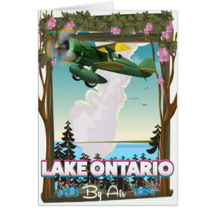 Lake Ontario North American flight poster