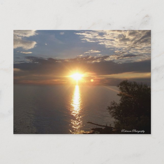 Lake Ontario Sunset Postcard (Front)