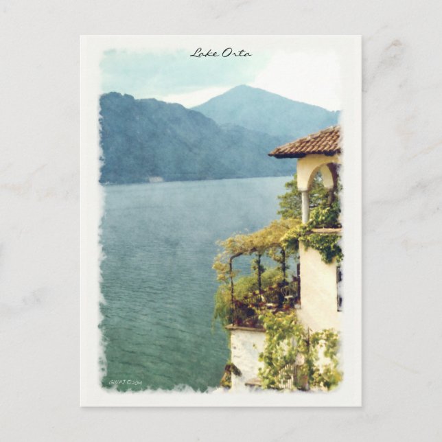 Lake Orta from Orta San Giulio Postcard (Front)