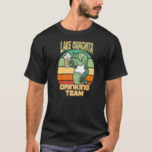Lake Ouachita Drinking Team Funny Fish Beer Fishin T-Shirt