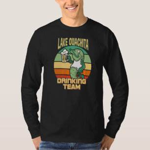 Lake Ouachita Drinking Team Funny Fish Beer Fishin T-Shirt