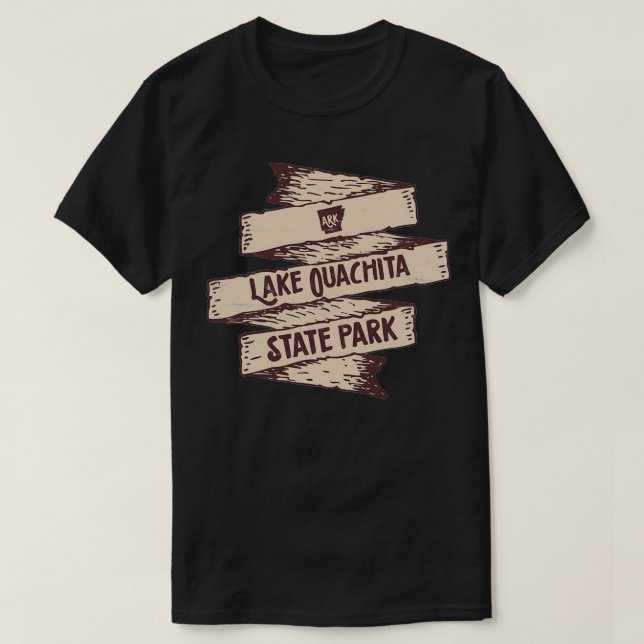 Lake Ouachita State Park Arkansas State Park AR Wi T-Shirt (Design Front)