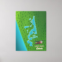 Lake Pape Latvia map