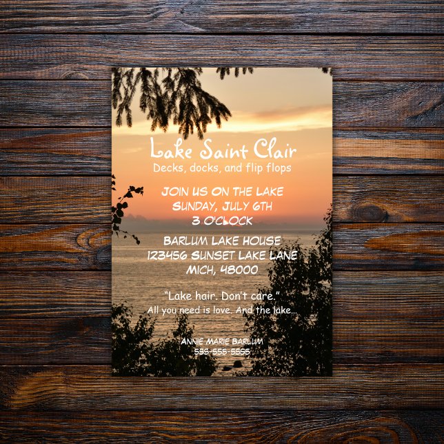 Lake Party Invitation ( Birthday Depot
Lake Party Invitation)