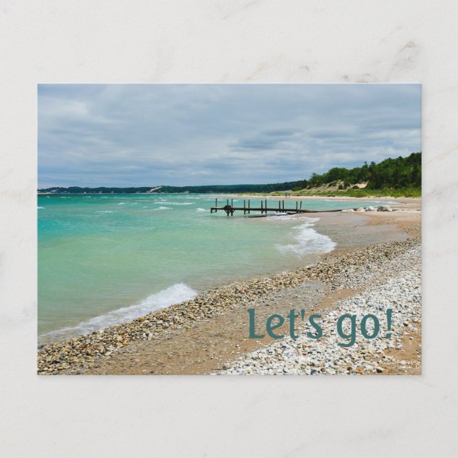 Lake Party Invitation Postcard (Front)