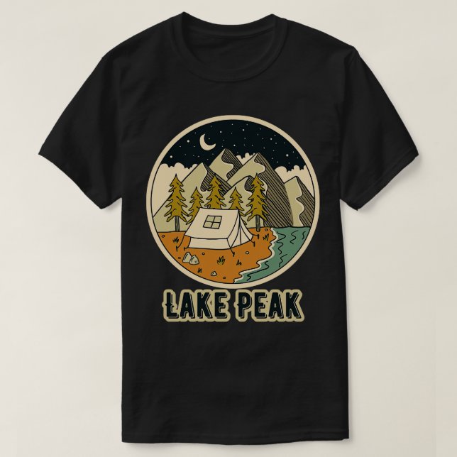 Lake Peak T-Shirt (Design Front)