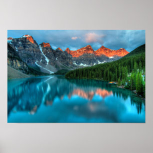 Lake Peaks Custom Poster Wall Art