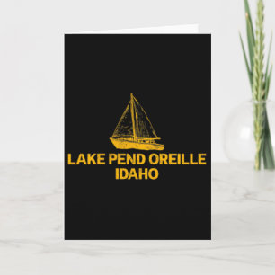 Lake Pend Oreille Idaho Outdoors Vintage Front And Card
