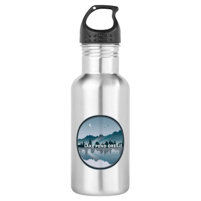 Lake Pend Oreille Idaho Reflection 532 Ml Water Bottle (Front)