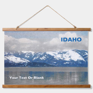 Lake Pend Oreille Winter Hanging Tapestry