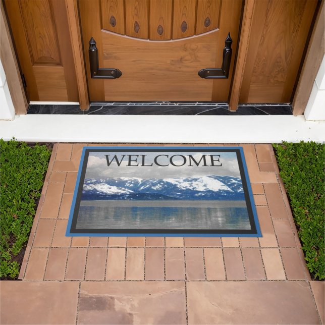 Lake Pend Oreille Winter - Welcome Doormat (Outdoor)