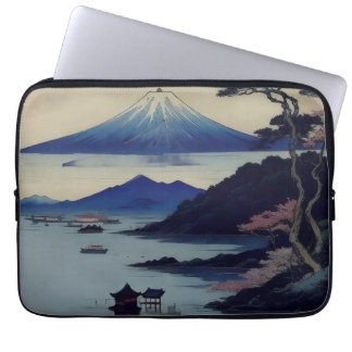Lake, Pine and Mountain - Japan Laptop Sleeve