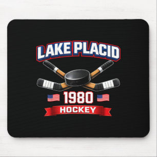 Lake placid 1980 hockey vintage usa puck new york mouse pad