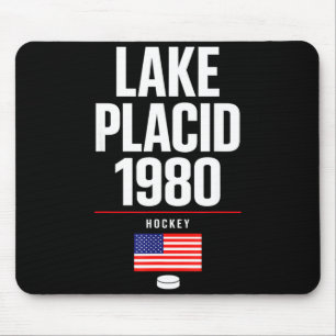 Lake placid 1980 hockey vintage usa puck new york mouse pad