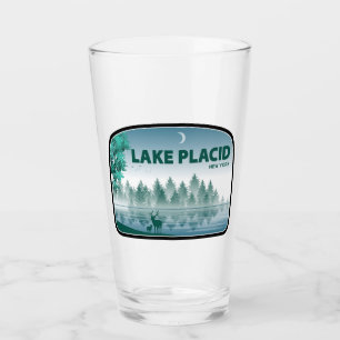 Lake Placid New York Deer Glass