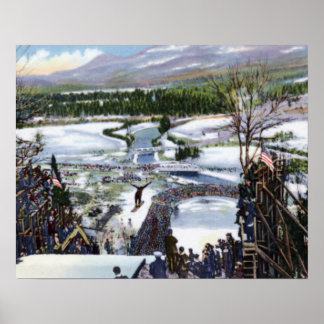 Lake Placid New York Olympic Ski Hill Poster