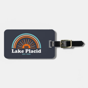 Lake Placid New York Rainbow Luggage Tag