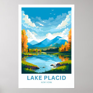 Lake Placid New York Travel Print