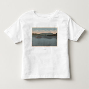 Lake Placid, NY - View of Steamer Doris Toddler T-Shirt