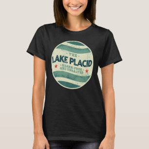 Lake Placid Shark Free and Unsalted Camping New Yo T-Shirt