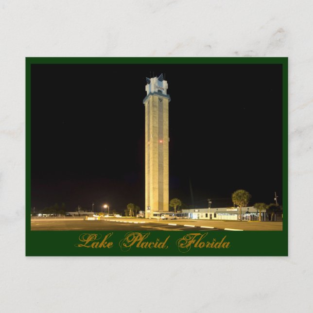 Lake Placid Tower Postcard (Front)