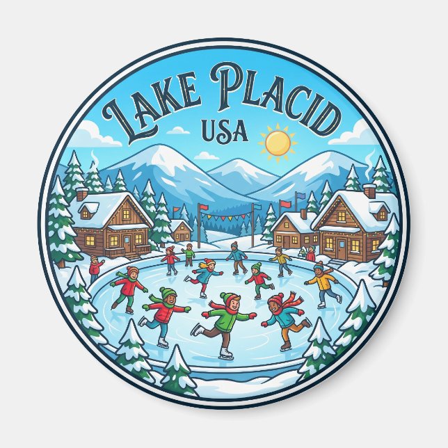 Lake Placid USA Magnet (Front)