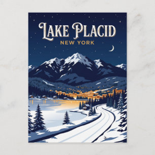 Lake Placid USA Postcard