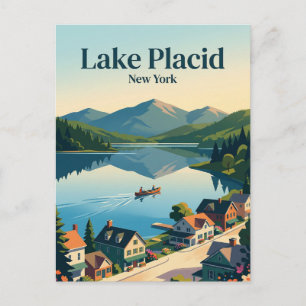 Lake Placid USA Postcard
