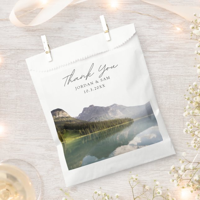 Lake Placid Wedding Photo Favour Bags (Clipped)