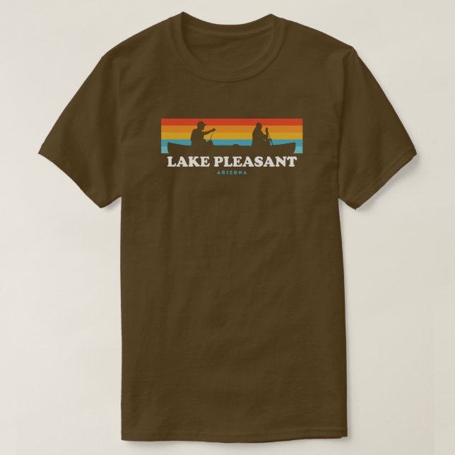 Lake Pleasant Arizona Canoe T-Shirt (Design Front)