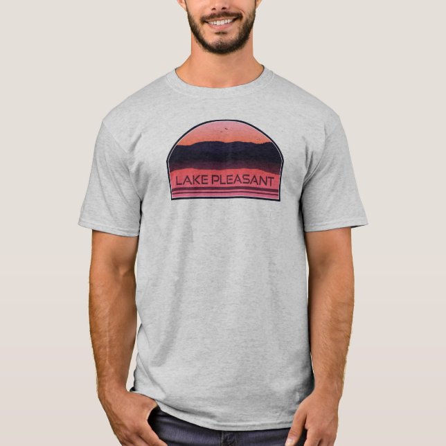 Lake Pleasant Arizona Red Sunrise T-Shirt (Front)