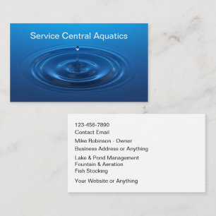 Lake Pond Aquatic Services Business Card