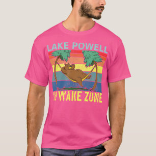 Lake Powell Arizona Utah No Wake Zone Bear Boating T-Shirt