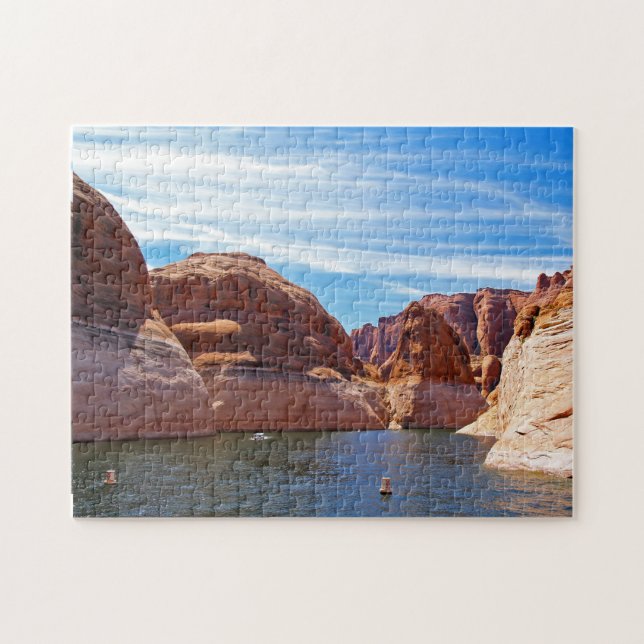 Lake Powell, Arizona water reservoir landscape Jigsaw Puzzle (Horizontal)