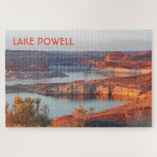 Lake Powell: Dam and Bridge at sunrise Jigsaw Puzzle