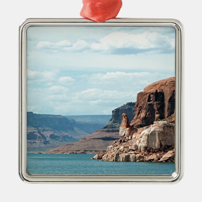 Lake Powell, Glen Canyon, Arizona, USA 6 Metal Tree Decoration (Front)