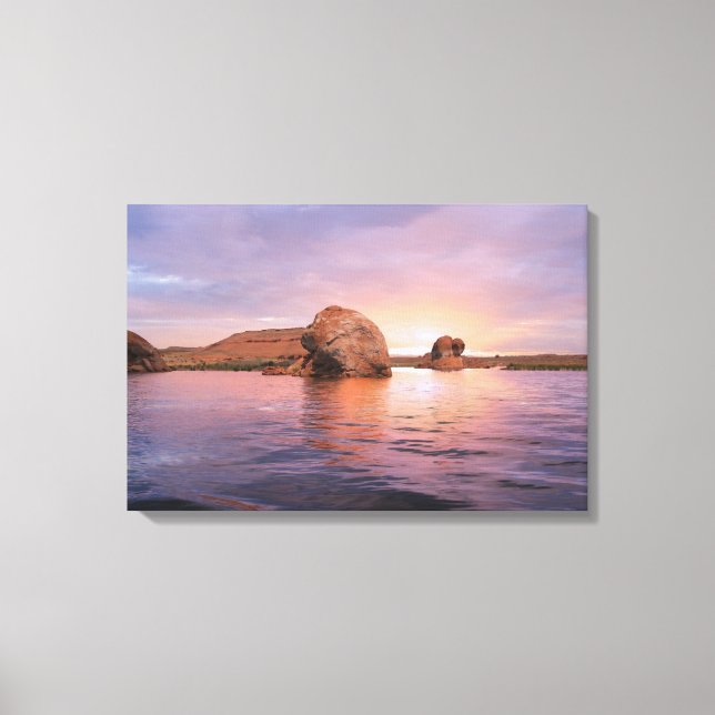 Lake Powell Sunset Canvas Print (Front)