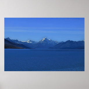Lake Pukaki and Aoraki Poster