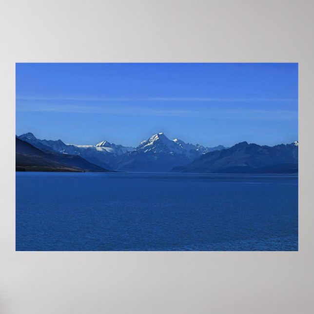 Lake Pukaki and Aoraki Poster (Front)