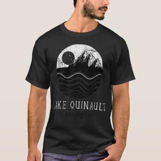 Lake Quinault Vintage Mountains Hiking Washington T-Shirt