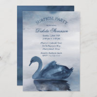 Lake Reflections | Dusty Blue Swan Surprise Party