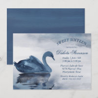 Lake Reflections | Dusty Blue Swan Sweet 16 Party