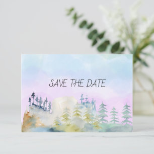 Lake Resort Wedding In the Mountains Save The Date