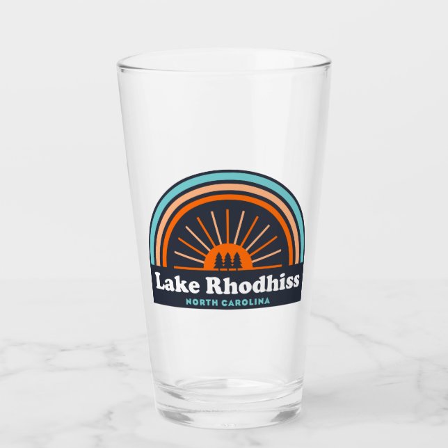 Lake Rhodhiss North Carolina Rainbow Glass (Front)
