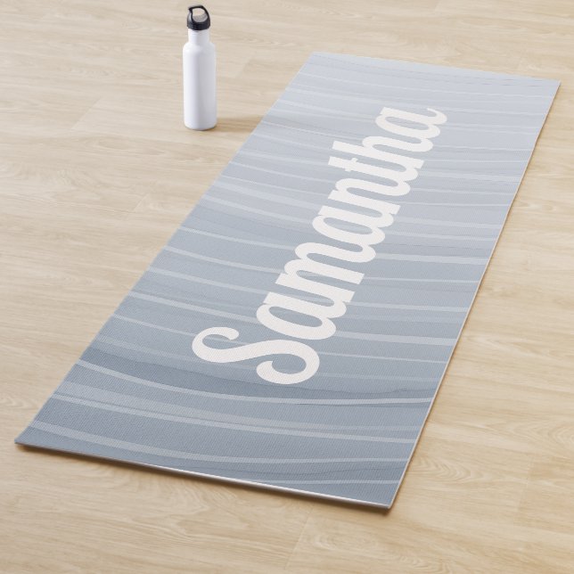 Lake Ripple Lines Meditative Flow Yoga Mat (In Situ)