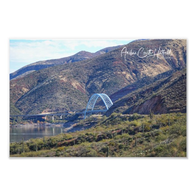 Lake Roosevelt Bridge Photo Print (Front)