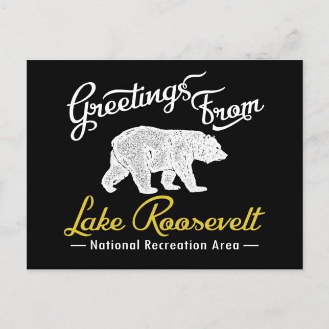 Lake Roosevelt National Recreation Area Bear Postcard (Front)