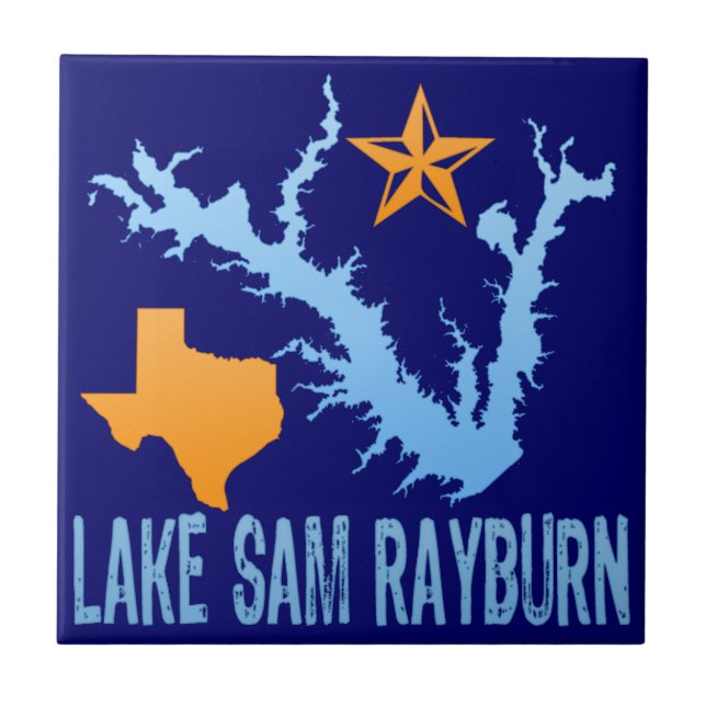 Lake Sam Rayburn, Texas Tile (Front)