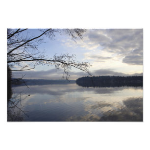 Lake Sammamish on a winters day. Photo Print