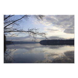 Lake Sammamish on a winters day. Photo Print